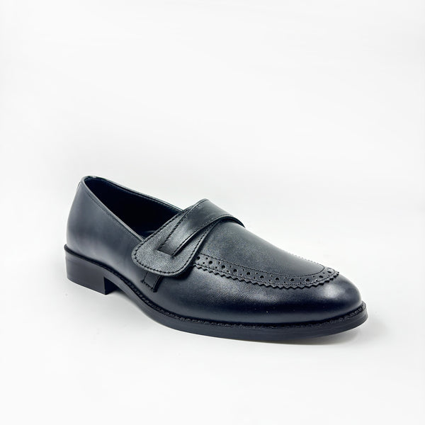 Dublin – Handcrafted Black Penny Loafers for Men