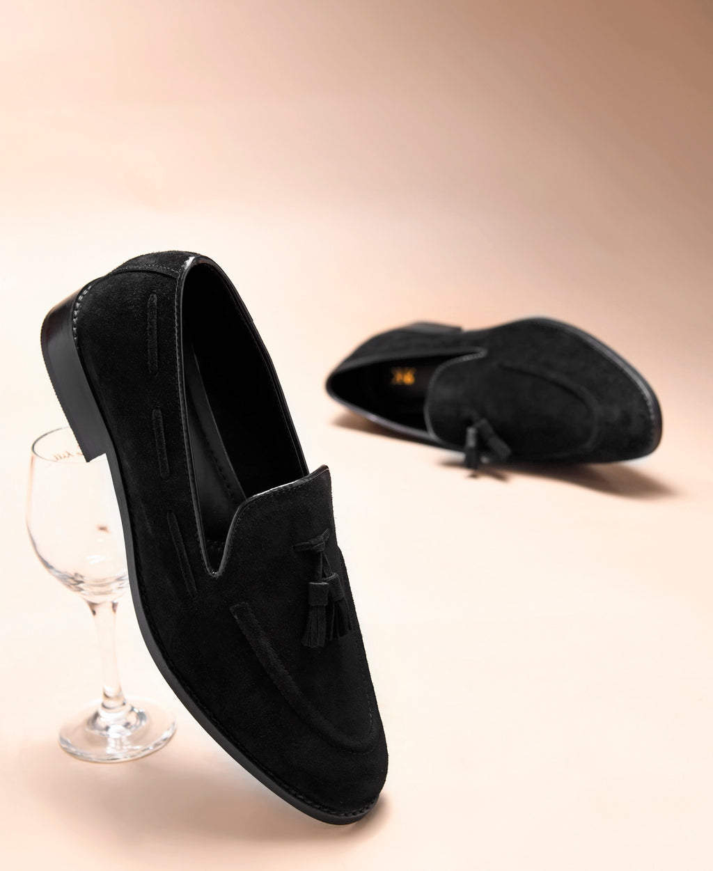 Preview of RNK Classic Luxos in Black | Loafers in Suede 