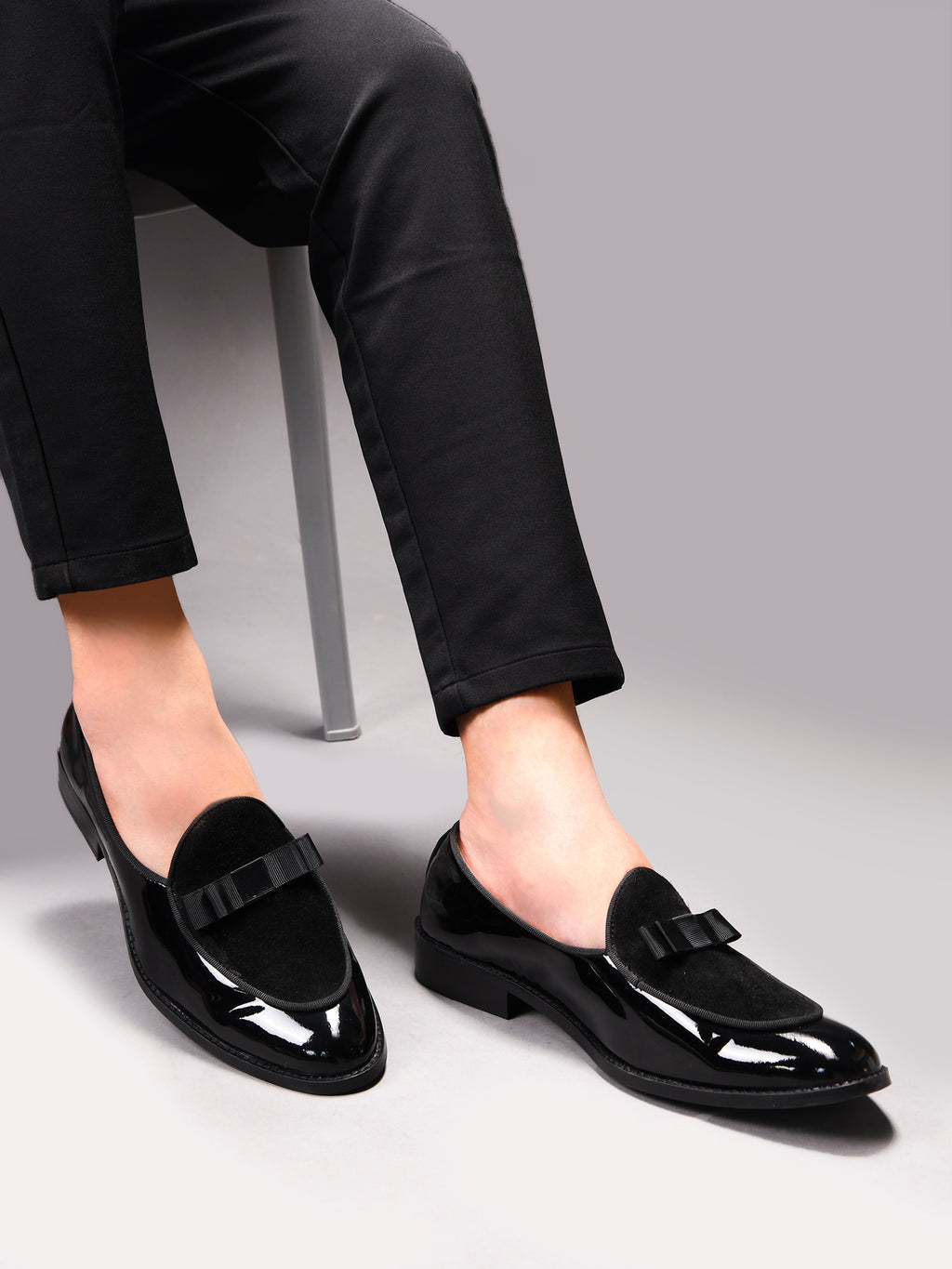 Preview of Classic Tuxedo Special | Patent Suede Ribbon Loafers