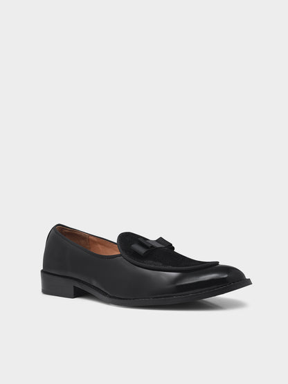 Classic Tuxedo Special | Patent Suede Ribbon Loafers