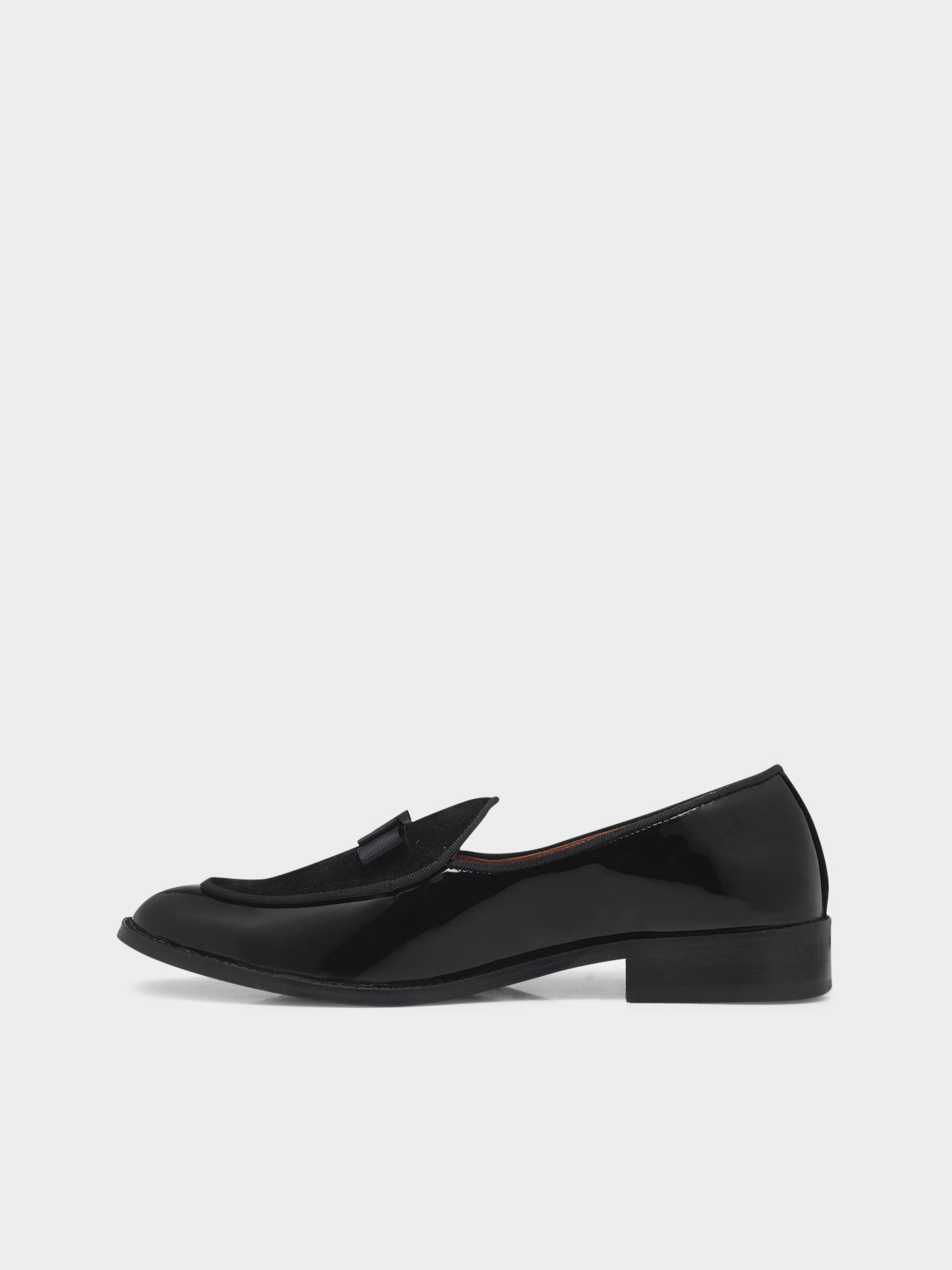 Classic Tuxedo Special | Patent Suede Ribbon Loafers