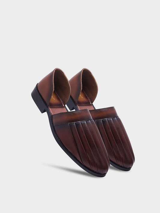 RNK FOLDÉ - Designer Pleated Leather Slip-Ons