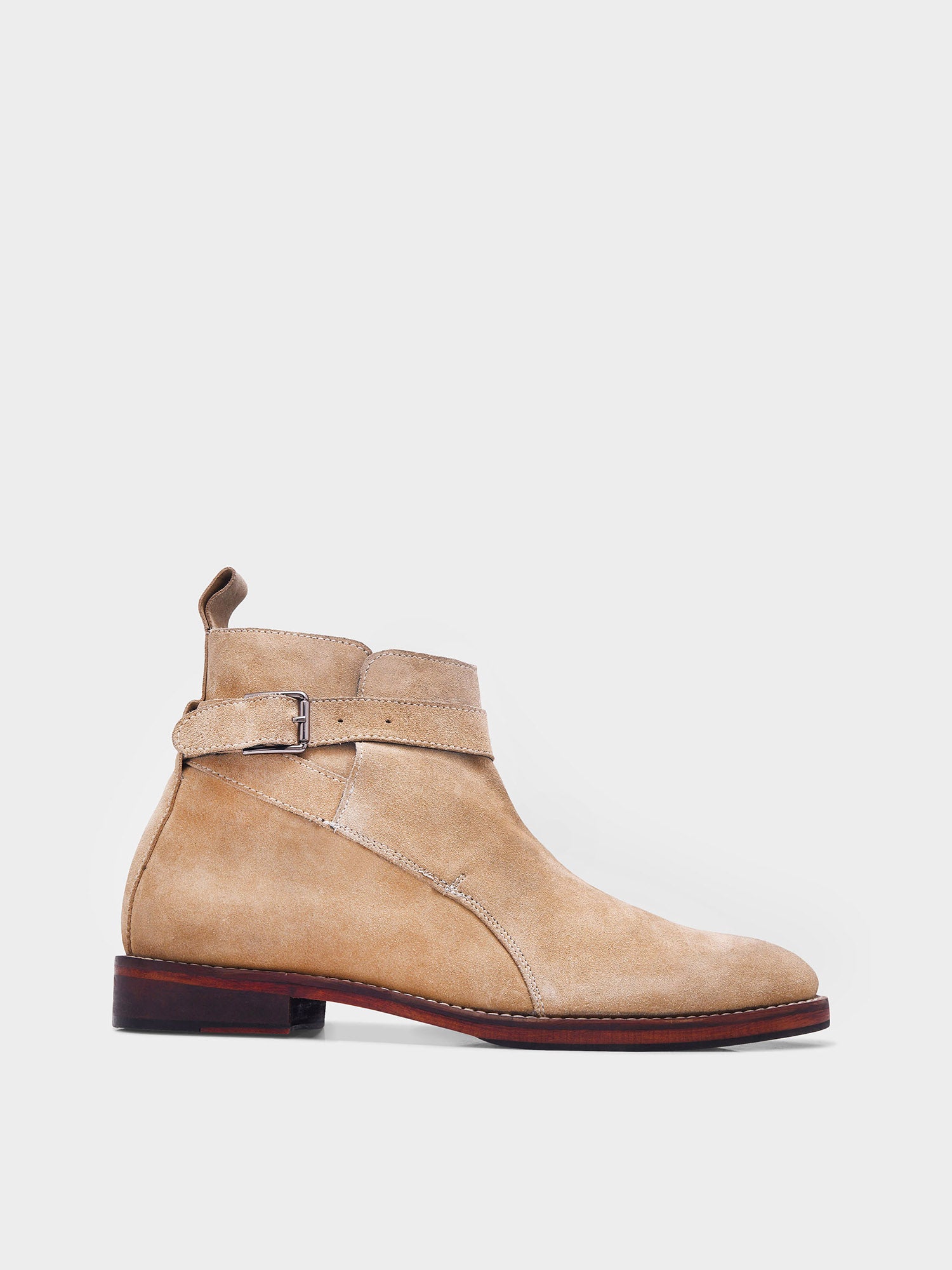 RNK DUNE SAND – Premium Light Beige Suede Jodhpur Boots for Men