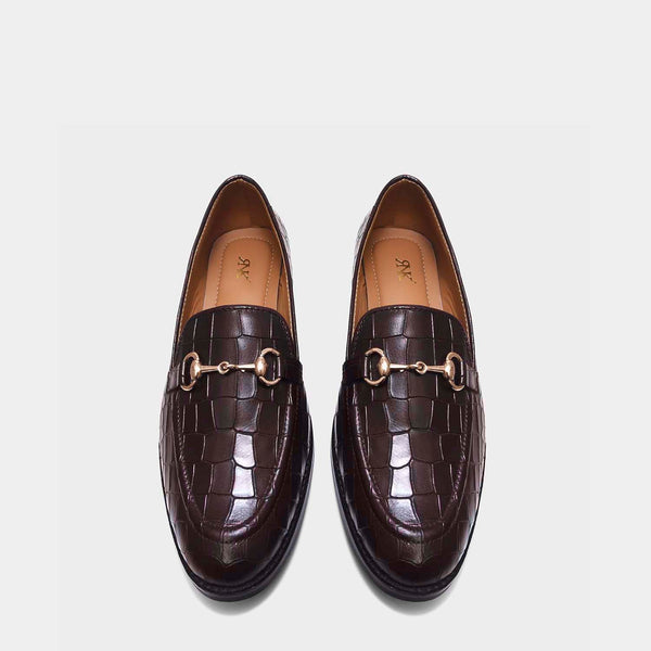 Regal Crocs - The Horsebit Loafers in Brown (Mid Heel)