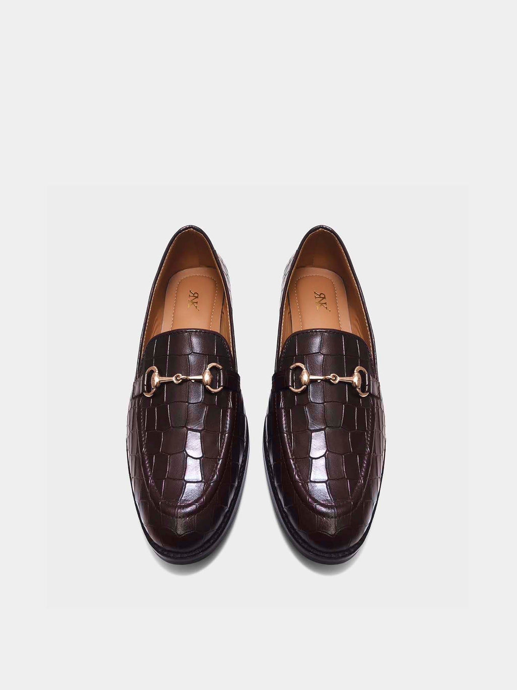 Preview of Regal Crocs - The Horsebit Loafers in Brown (Mid Heel)