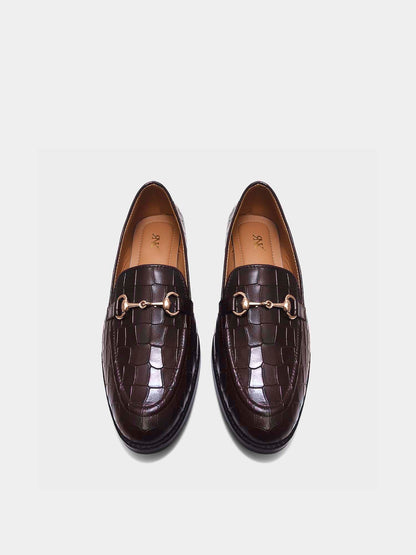Regal Crocs - The Horsebit Loafers in Brown (Mid Heel)