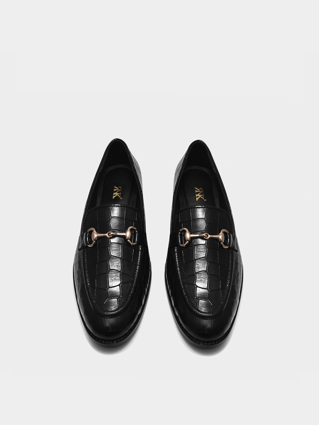 Preview of Regal Crocs Black - Premium Men's Designer Loafer (Mid Heel)