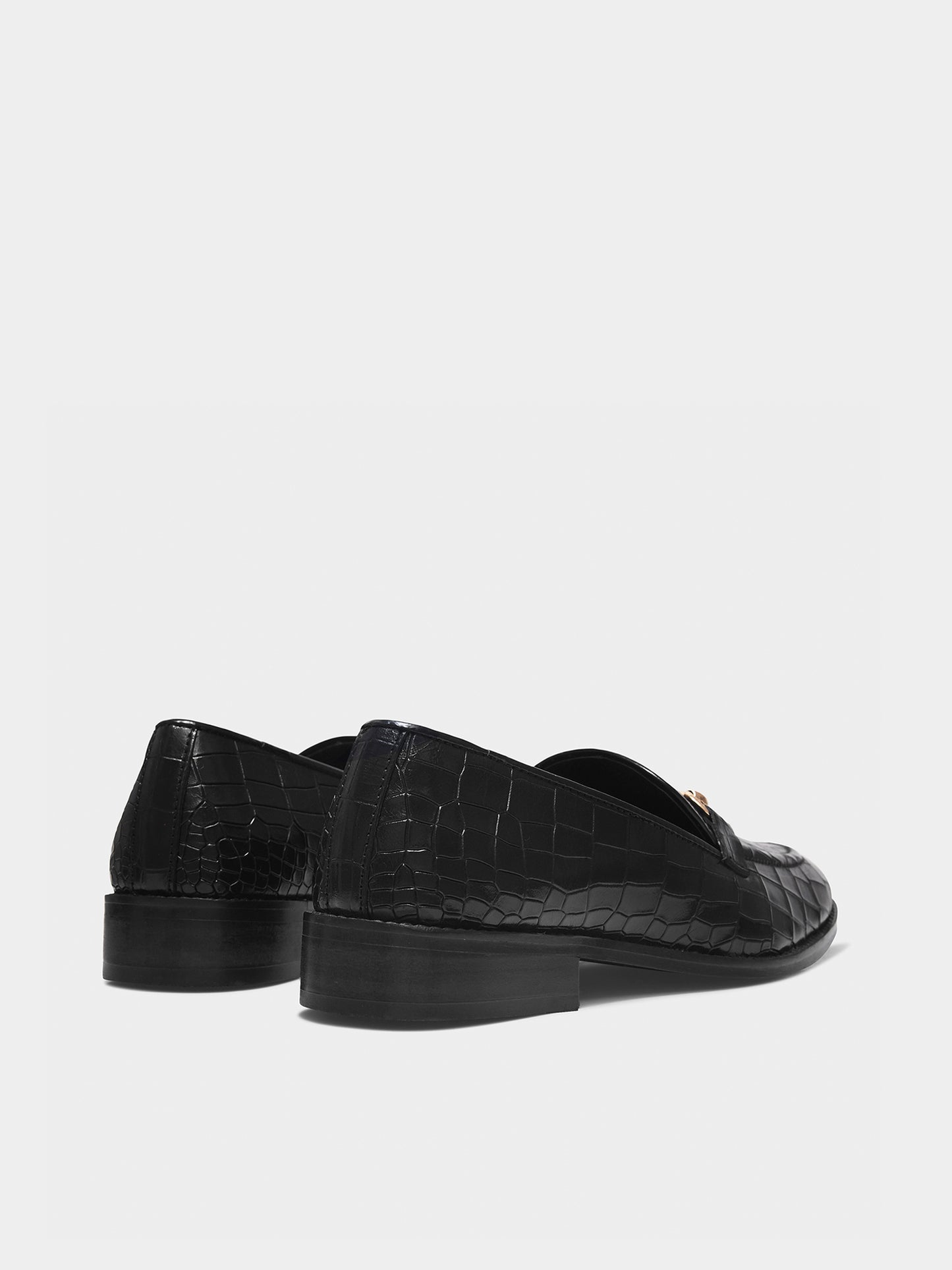 Regal Crocs Black - Premium Men's Designer Loafer (Mid Heel)