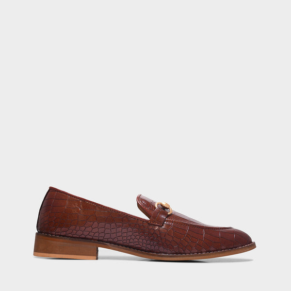Regal Crocs - The Horsebit Loafers in Tan (Mid Heel)