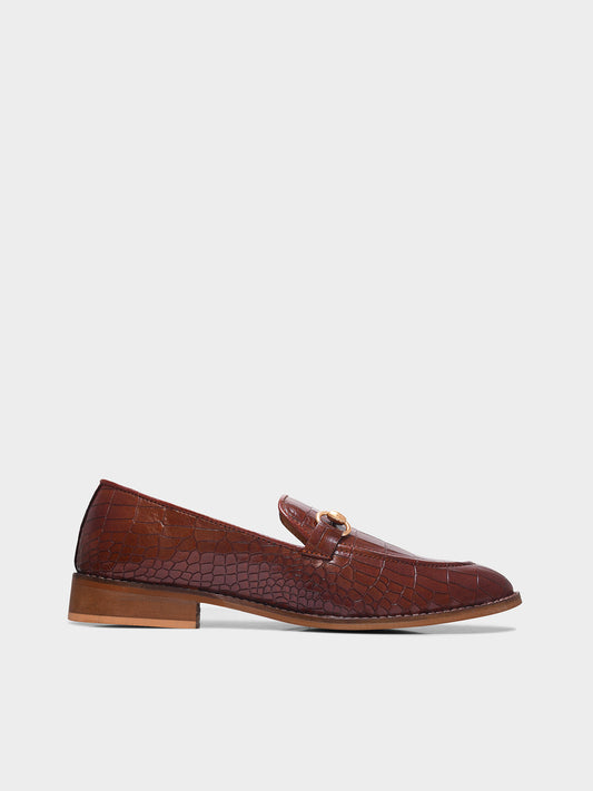 Regal Crocs - The Horsebit Loafers in Tan (Mid Heel)
