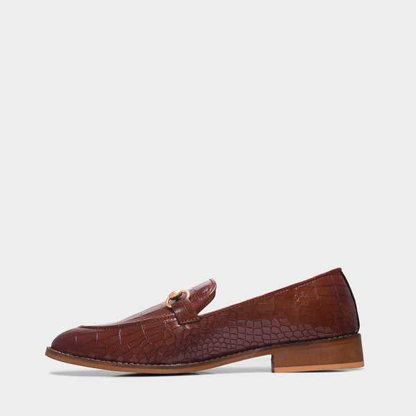 Regal Crocs - The Horsebit Loafers in Tan (Mid Heel)