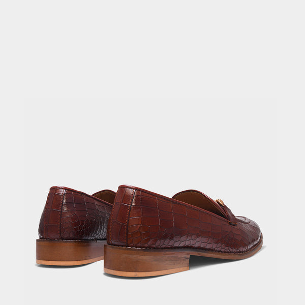 Regal Crocs - The Horsebit Loafers in Tan (Mid Heel)