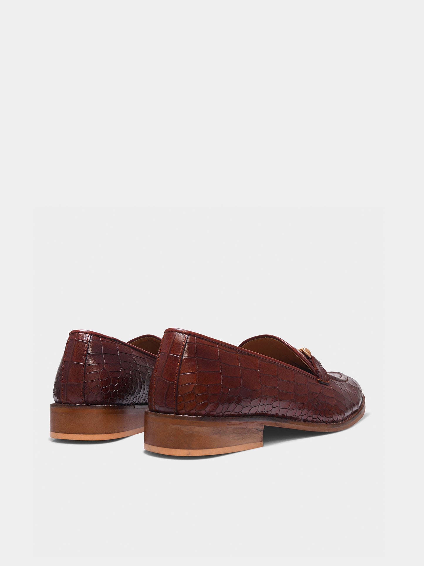 Regal Crocs - The Horsebit Loafers in Tan (Mid Heel)
