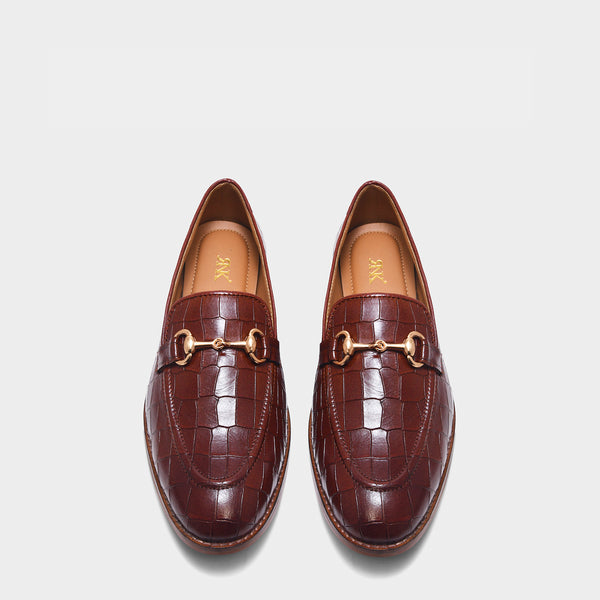 Regal Crocs - The Horsebit Loafers in Tan (Mid Heel)