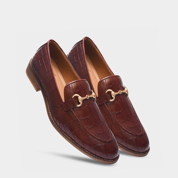 Regal Crocs - The Horsebit Loafers in Tan (Mid Heel)