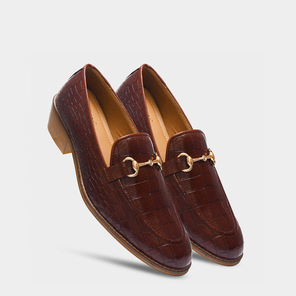 Regal Crocs - The Horsebit Loafers Tan (Cuban Heel)