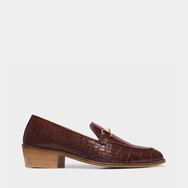 Regal Crocs - The Horsebit Loafers Tan (Cuban Heel)