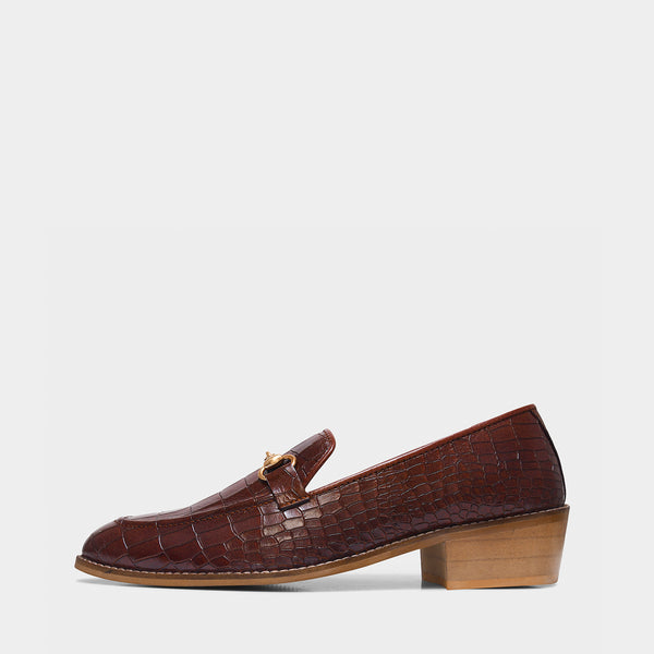 Regal Crocs - The Horsebit Loafers Tan (Cuban Heel)