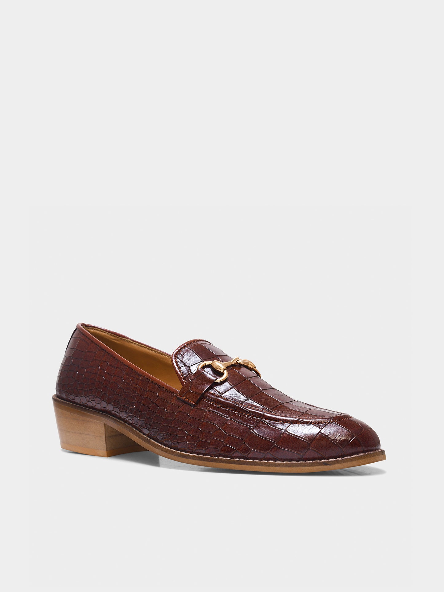Regal Crocs - The Horsebit Loafers Tan (Cuban Heel)
