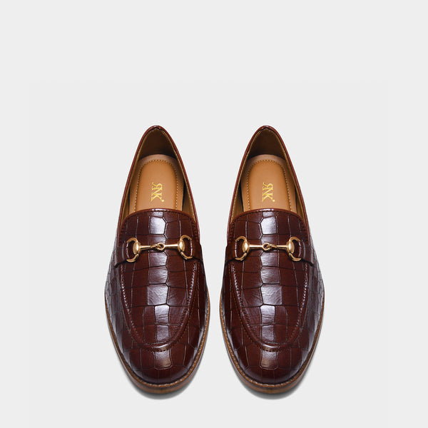Regal Crocs - The Horsebit Loafers Tan (Cuban Heel)