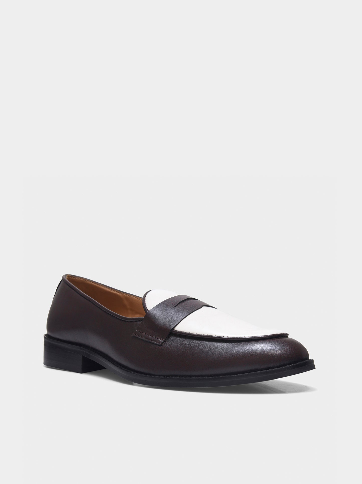 Old Money - Brown Penny Loafers in Leather