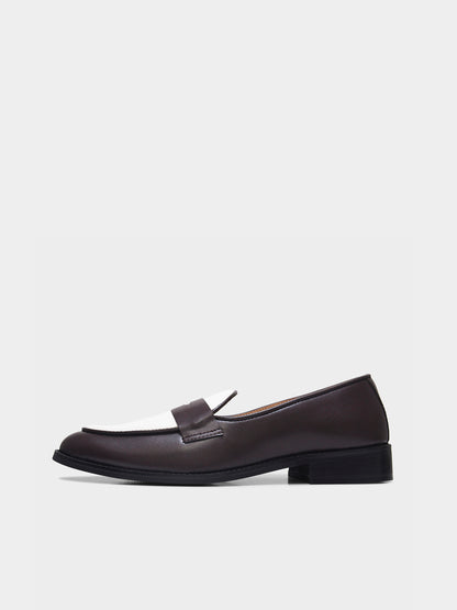 Old Money - Brown Penny Loafers in Leather