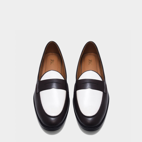 Old Money - Brown Penny Loafers in Leather
