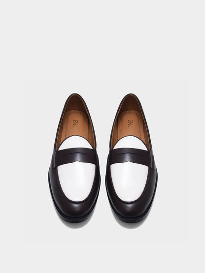 Old Money - Brown Penny Loafers in Leather