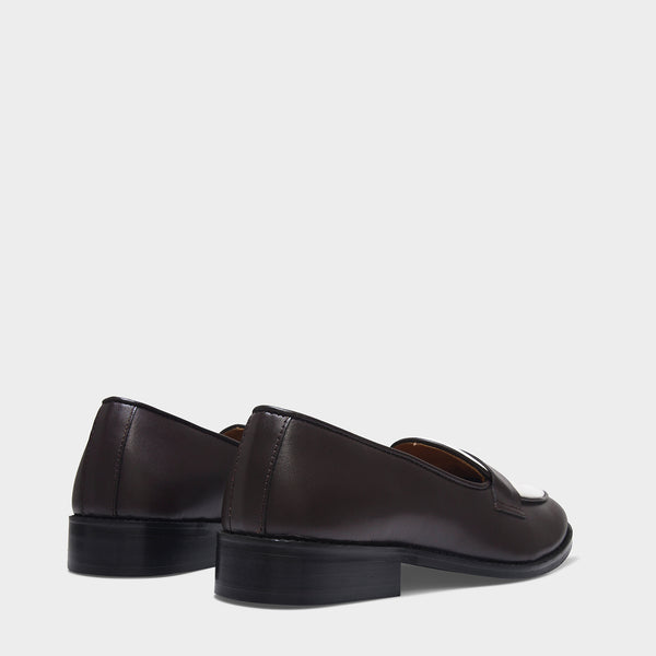 Old Money - Brown Penny Loafers in Leather