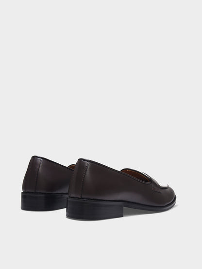 Old Money - Brown Penny Loafers in Leather
