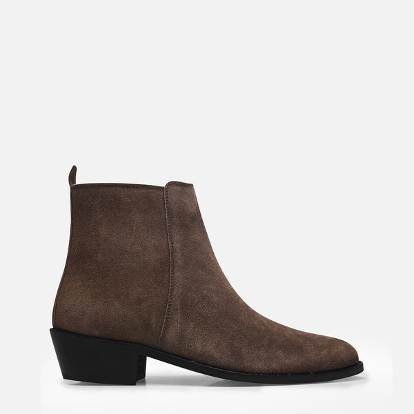 Cuban Cavalier – Men’s Luxury Boots in Suede Leather (Cuban Heel)
