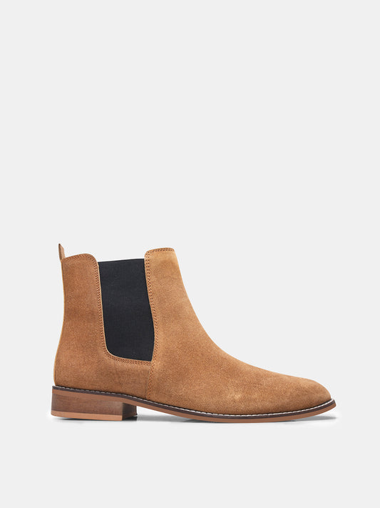 Sahara Duke – Men’s Camel Suede Chelsea Boots