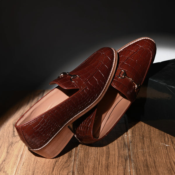 Regal Crocs - The Horsebit Loafers Tan (Cuban Heel)