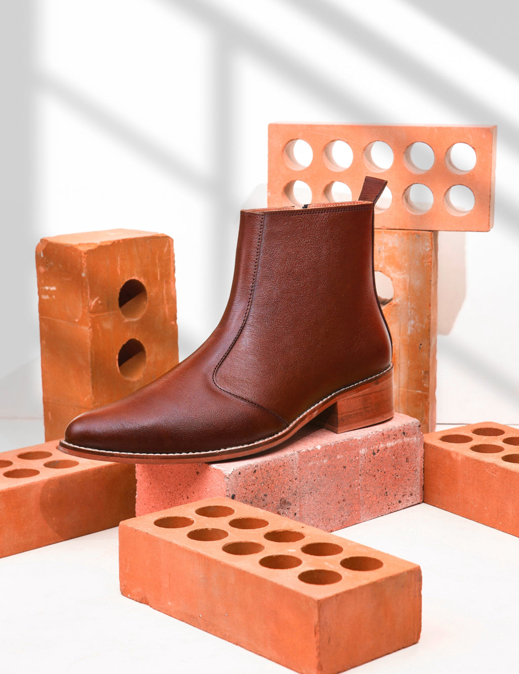 Preview of Charlie – Men’s Premium Brown Leather Chelsea Boots | RNK Luxe