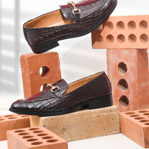 Regal Crocs - The Horsebit Loafers in Brown (Mid Heel)