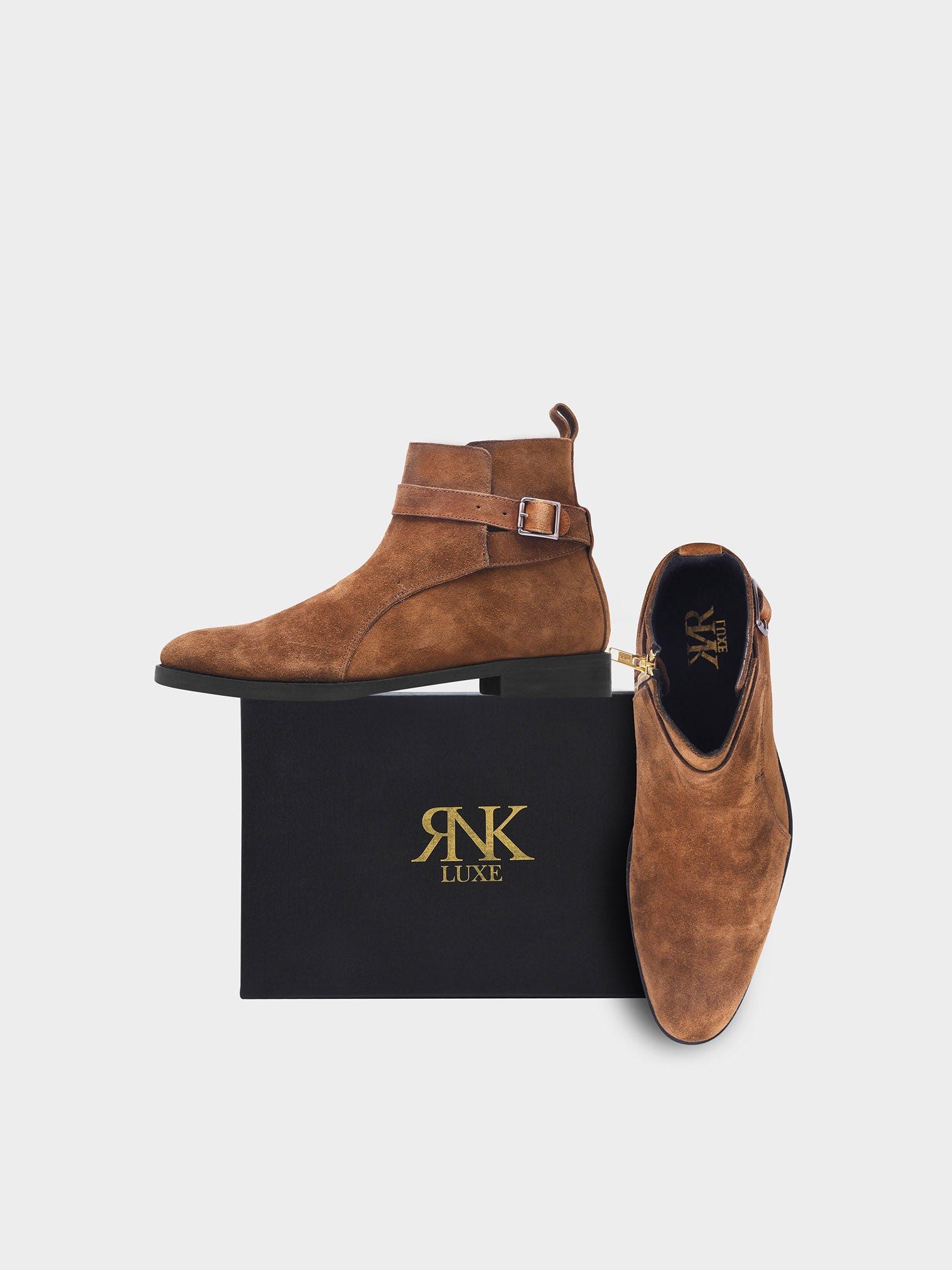 RNK DUNE – Premium Camel Tan Suede Jodhpur Boots for Men