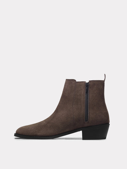 Cuban Cavalier – Men’s Luxury Boots in Suede Leather (Cuban Heel)