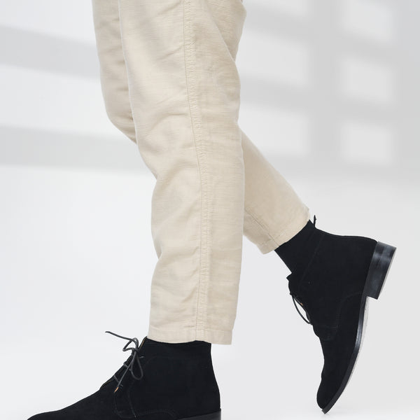 Lorenzo Black - Chukka Boots in Suede Leather