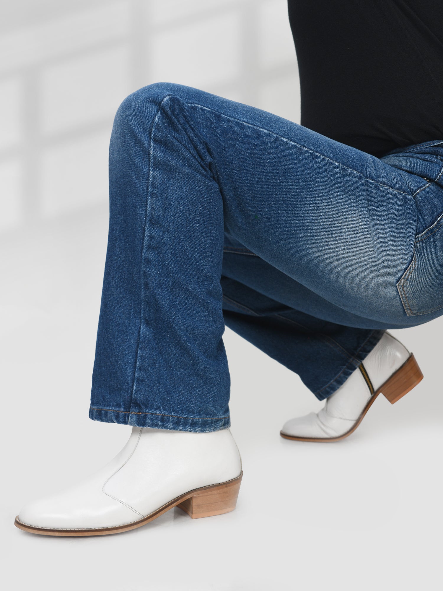 White Leather Boots Men