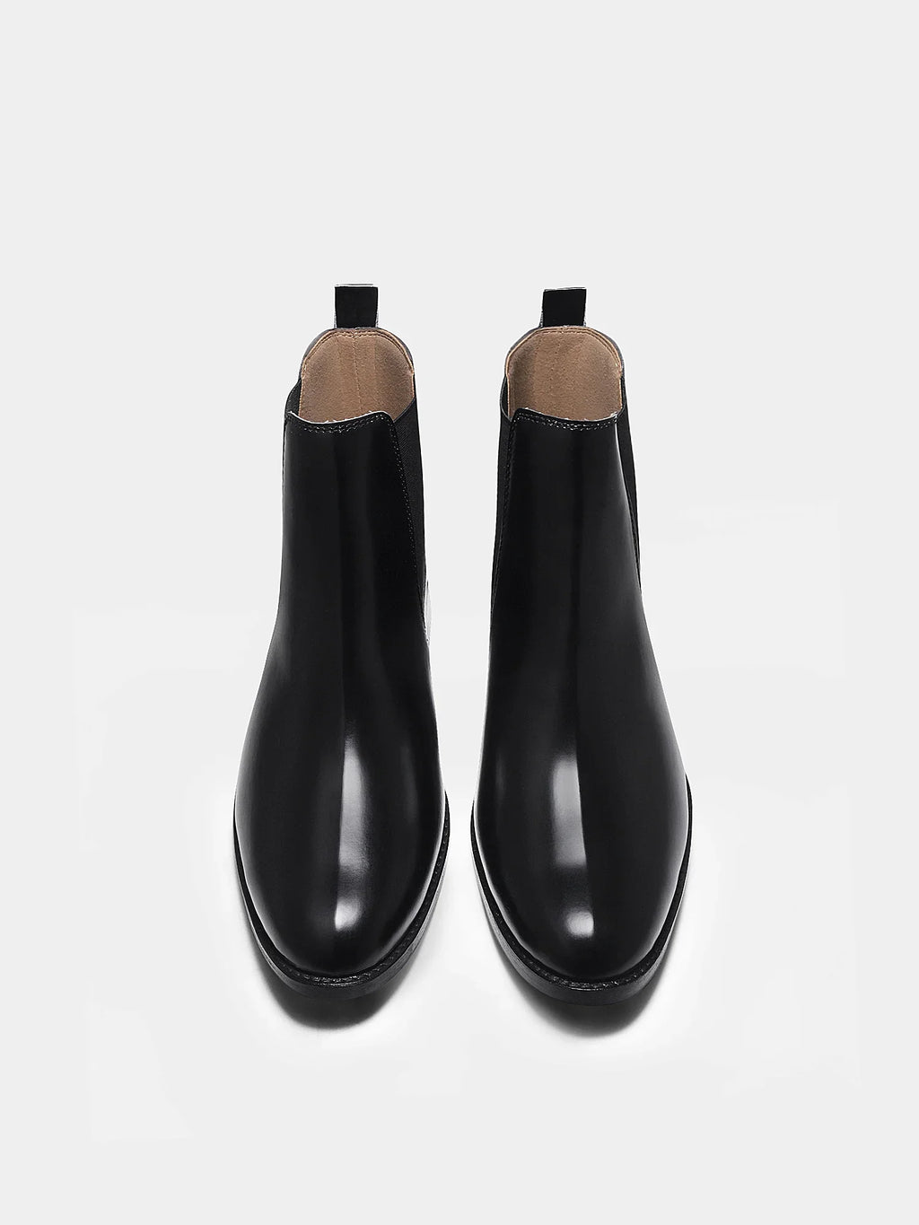 Preview of Pair of black Chelsea boots with side elastic