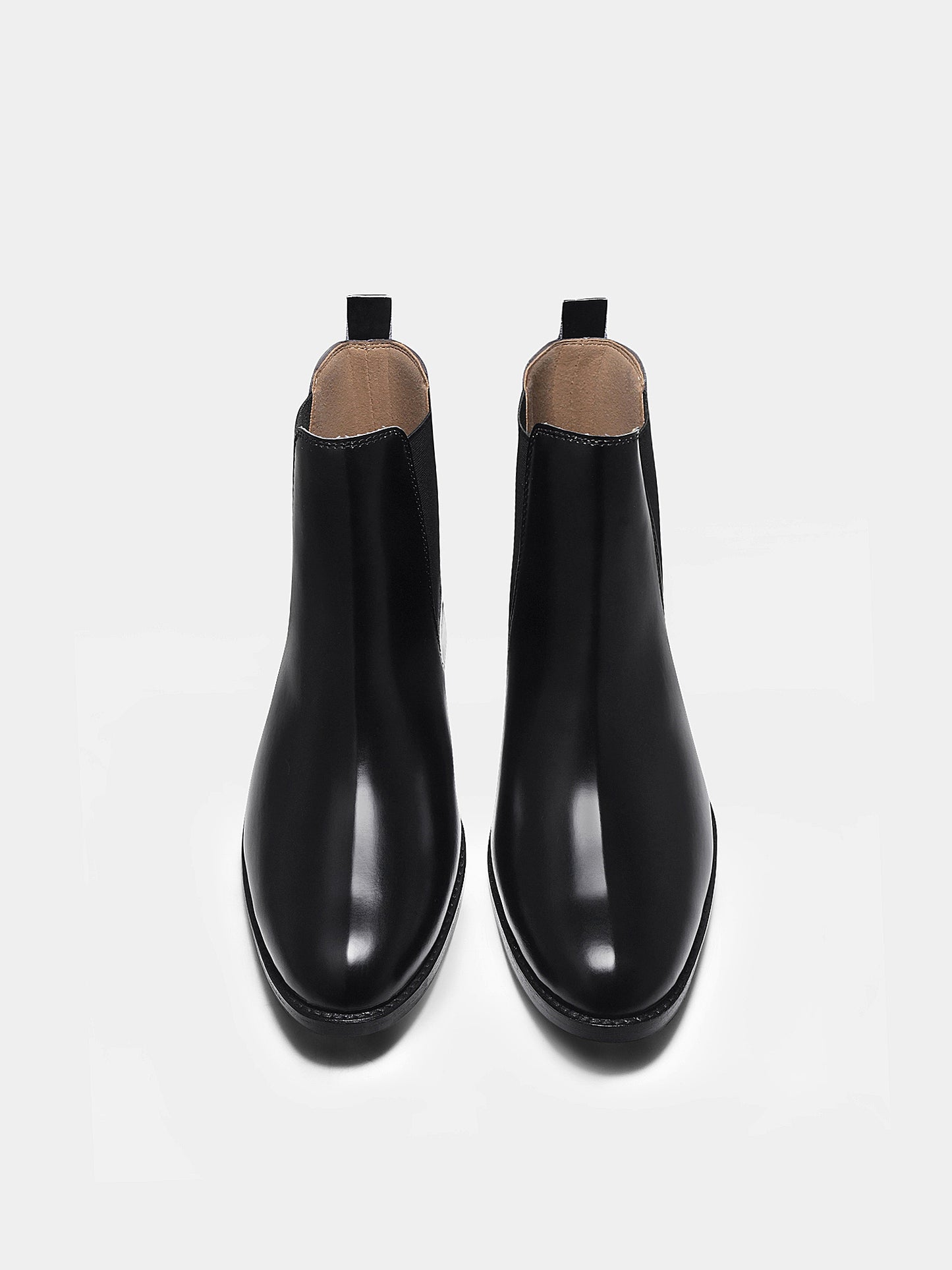 Black Maverick - Leather Chelsea Boots for Men (Black)