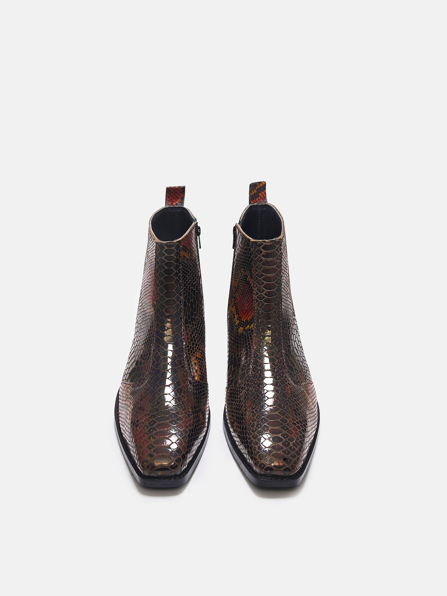 Morgoth Python Luxe - Men's Leather Boots (Cuban Heel)