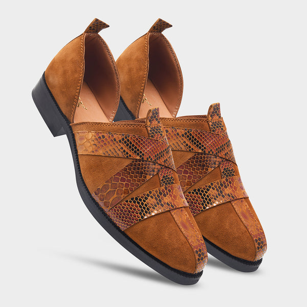 Python Printed Peshawari Sandals