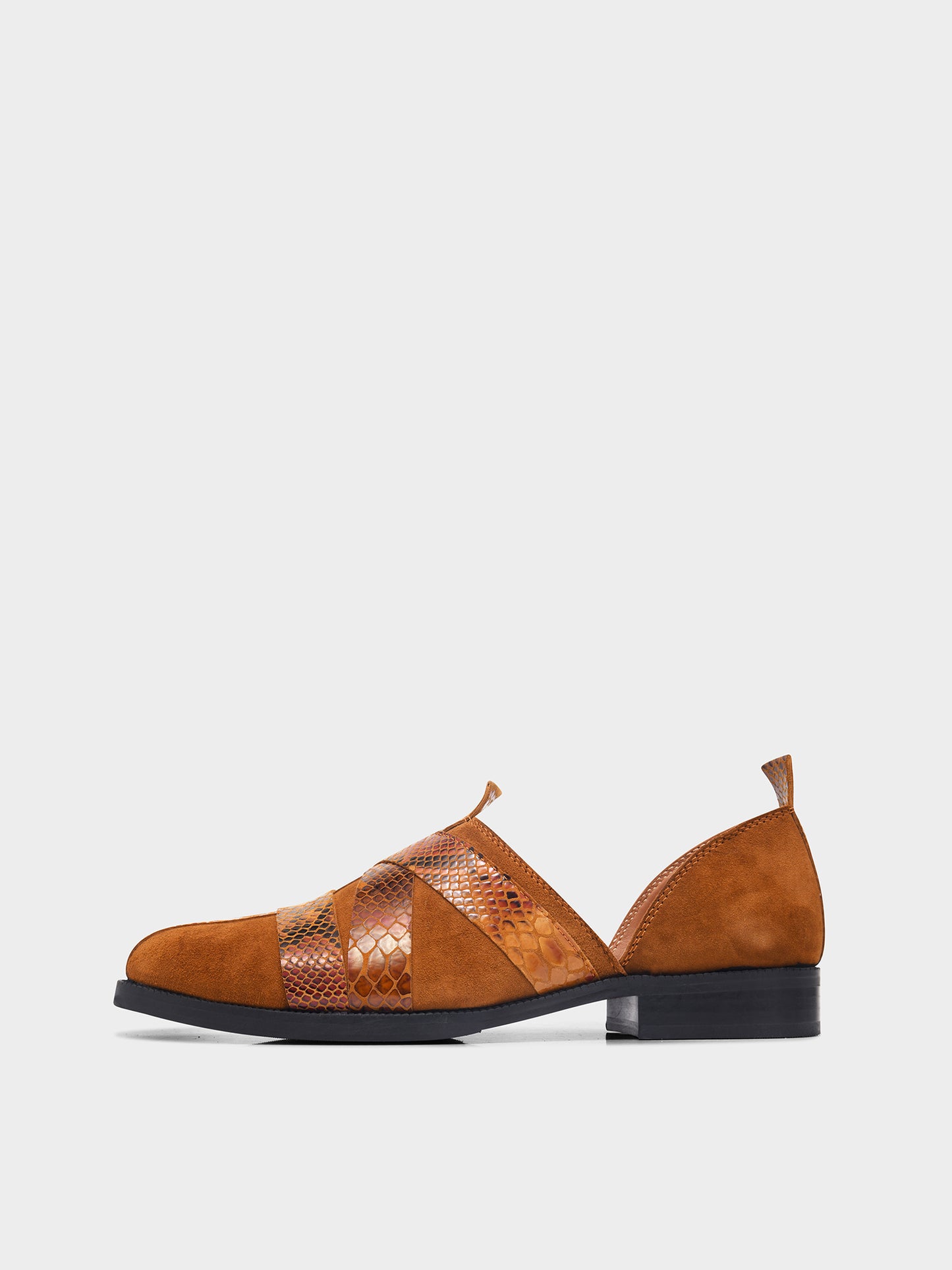 Printed Peshawari Sandals - Tan
