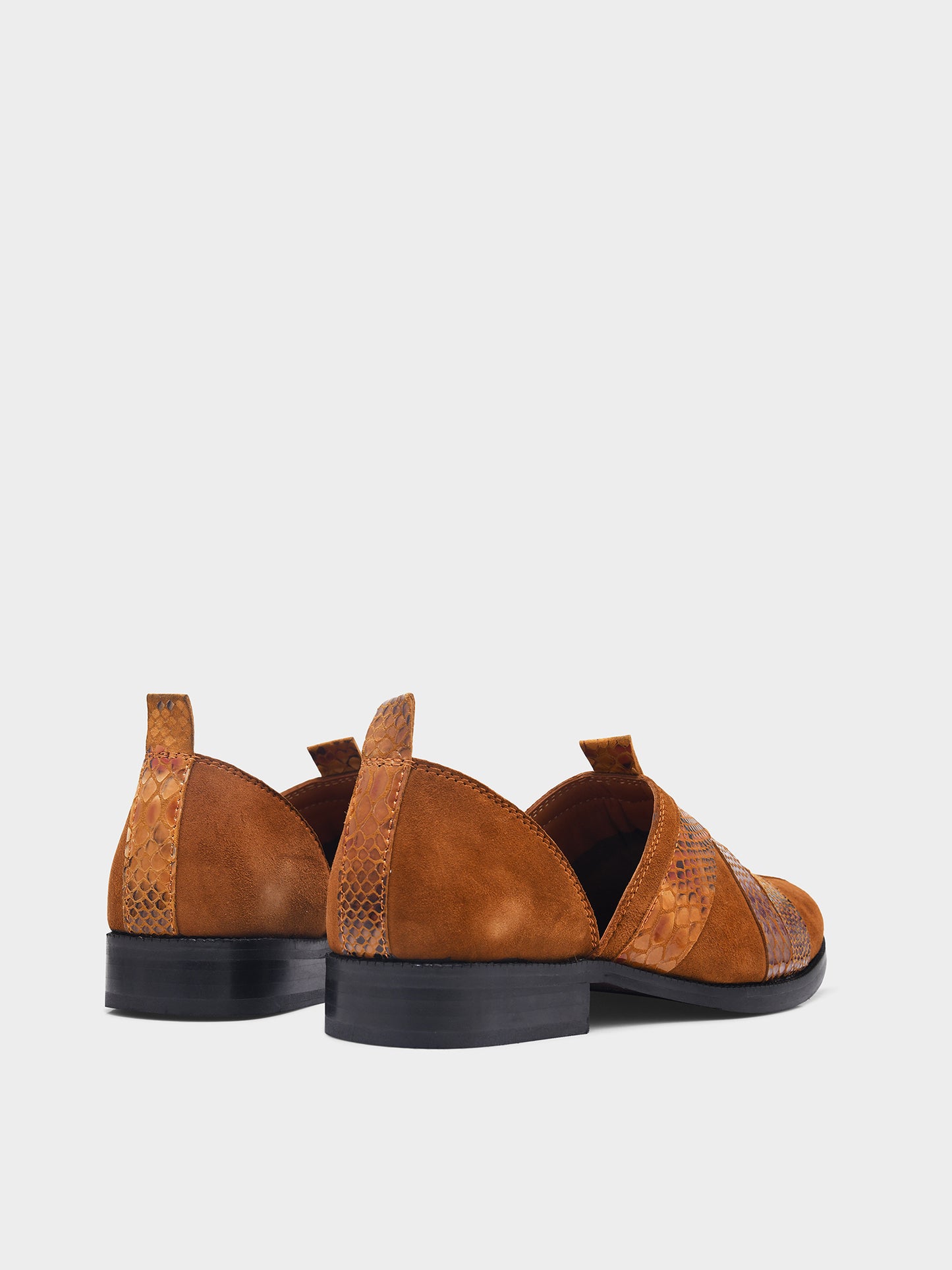 Printed Peshawari Sandals - Tan