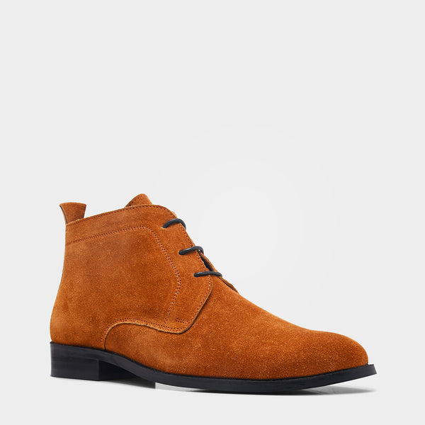 Lorenzo Tan – Premium Suede Chukka Boots for Men | RNK Luxe