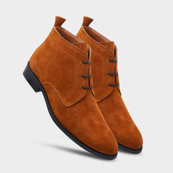 Lorenzo Tan – Premium Suede Chukka Boots for Men | RNK Luxe