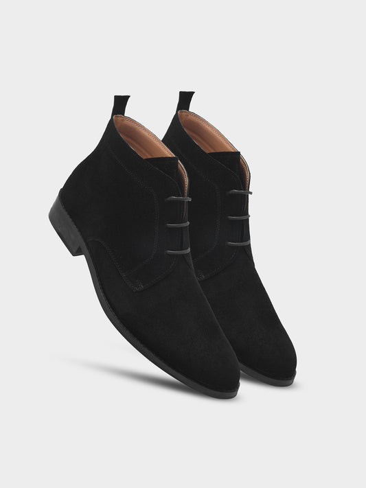 Lorenzo Black - Chukka Boots in Suede Leather