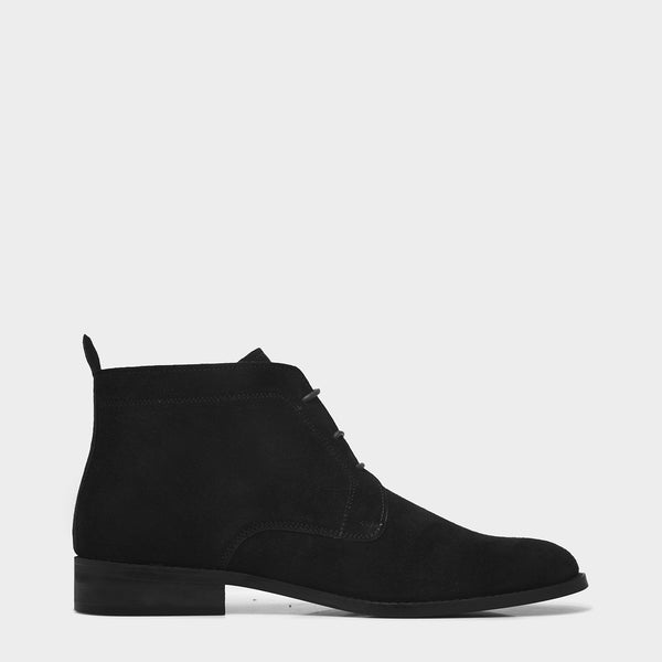 Lorenzo Black - Chukka Boots in Suede Leather
