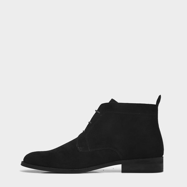 Lorenzo Black - Chukka Boots in Suede Leather